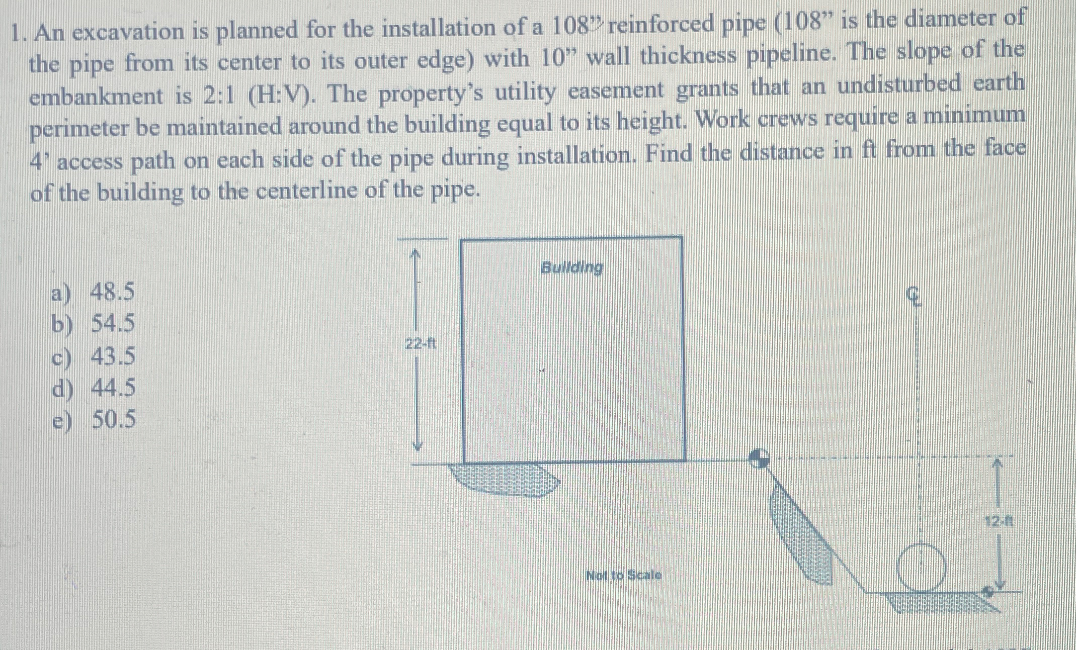 An excavation is planned for the installation of