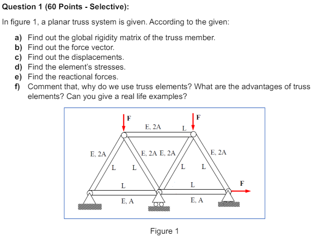 Question 1 ( 6 0 Points - Selective ) : In figure