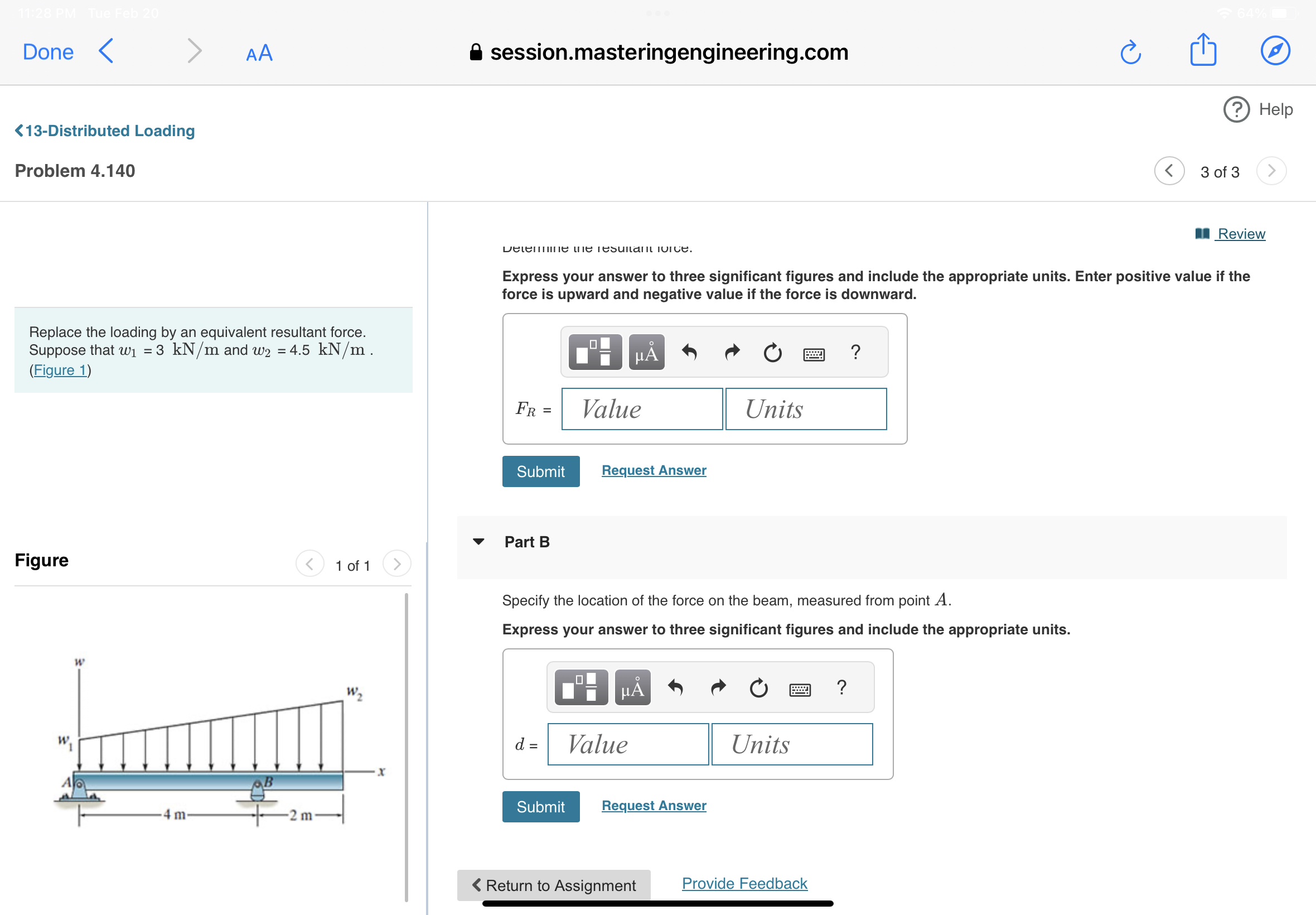 Done AA session.masteringengineering.com < 1 3 -