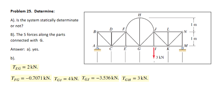 Problem 2 5 . Determine: A ) . Is the system