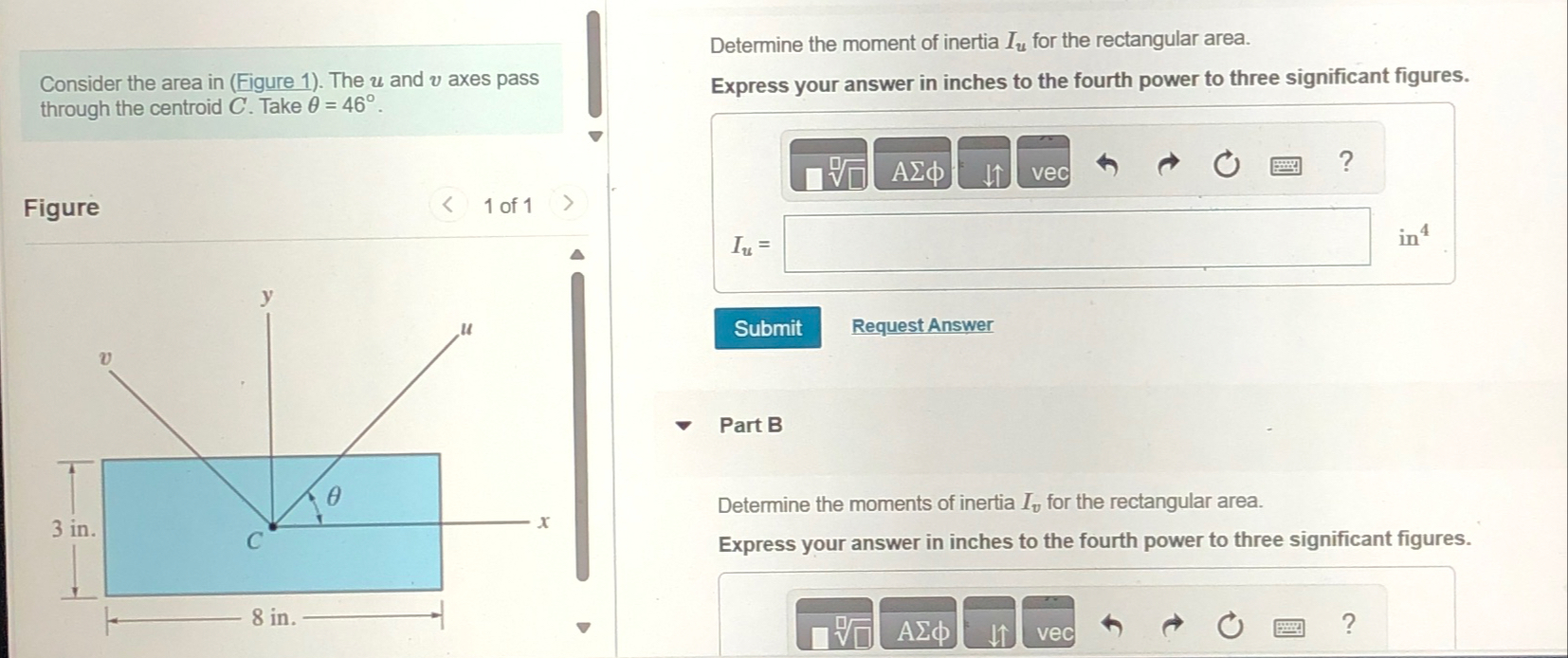 Consider the area in ( Figure 1 ) . The u and v