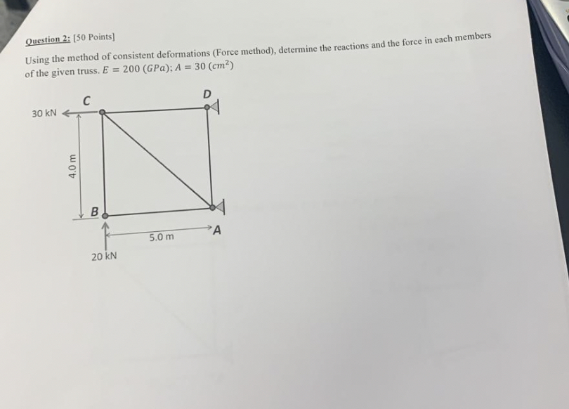 Question 2 : Using the method of consistent