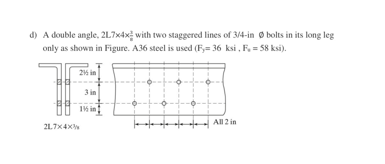 Determine LRFD strength. Dont worry about block