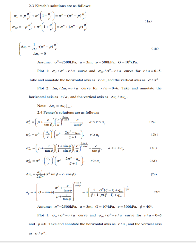 2 . 3 Kirsch's solutions are as follows: { r = p