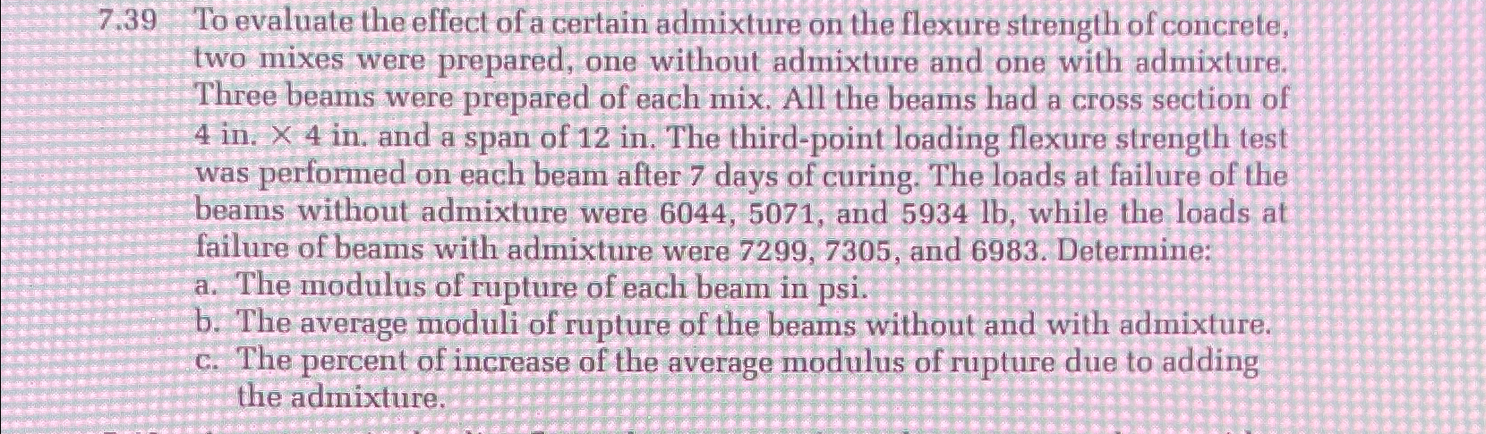 7 . 3 9 To evaluate the effect of a certain