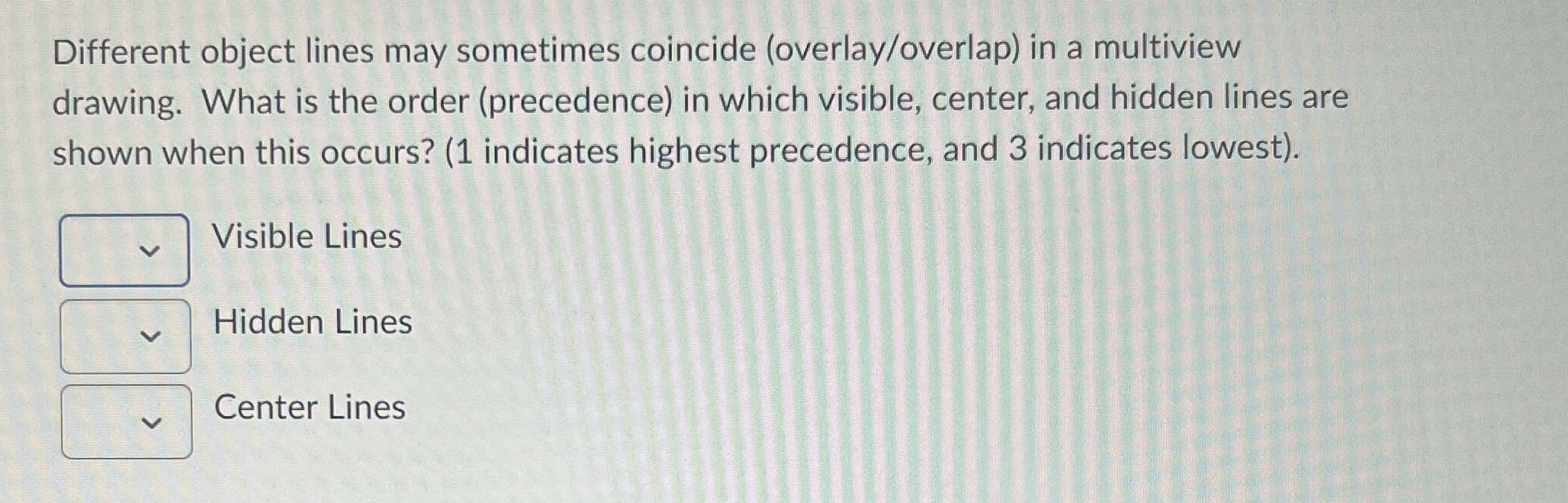 Different object lines may sometimes coincide (