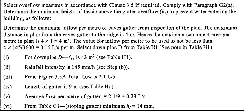 Select overflow measures in accordance with