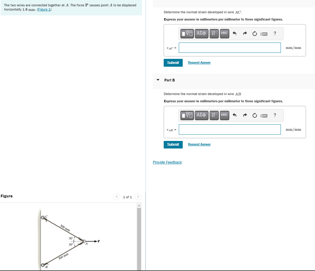 The two wires are connected together at A . The