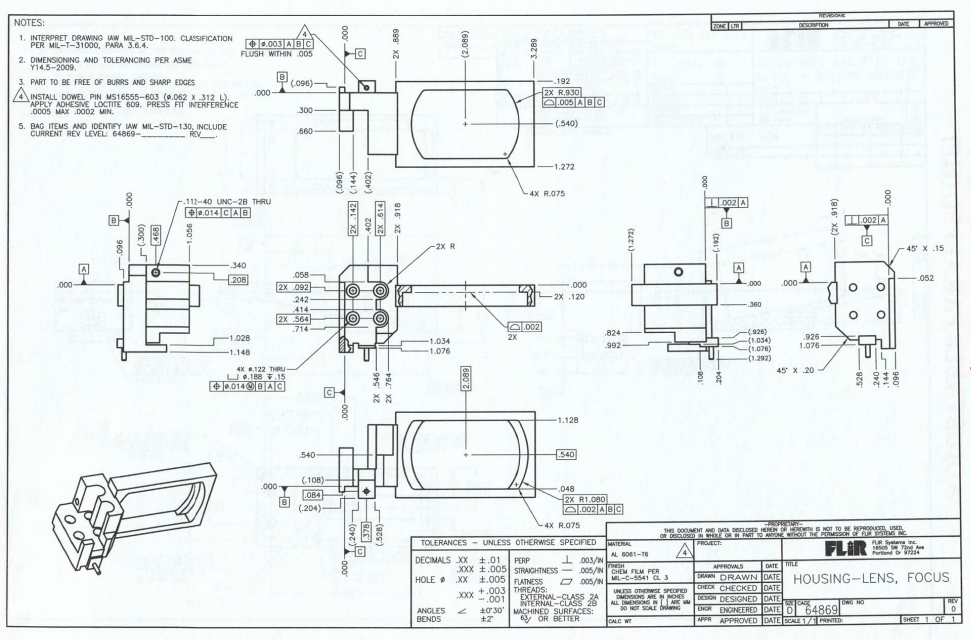 What does the title block specify in regard to