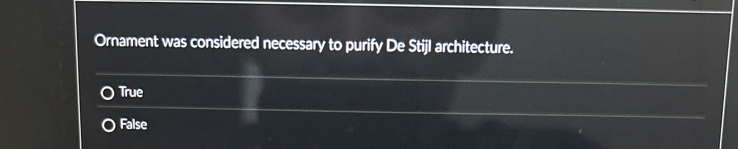 Ornament was considered necessary to purify De