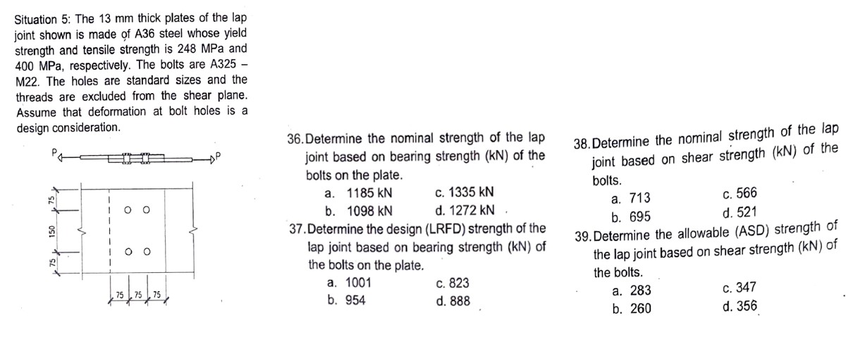 Complete Solution, Please. Thank you! The 1 3 m m