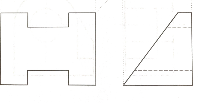 Given the front and the right side view for the