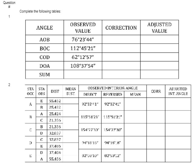 In the context of Civil Engineering Surveying,