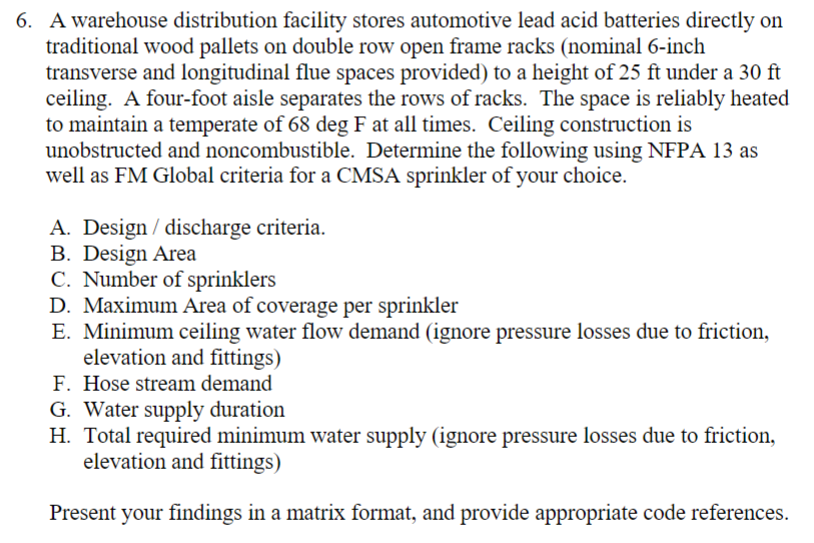 A warehouse distribution facility stores