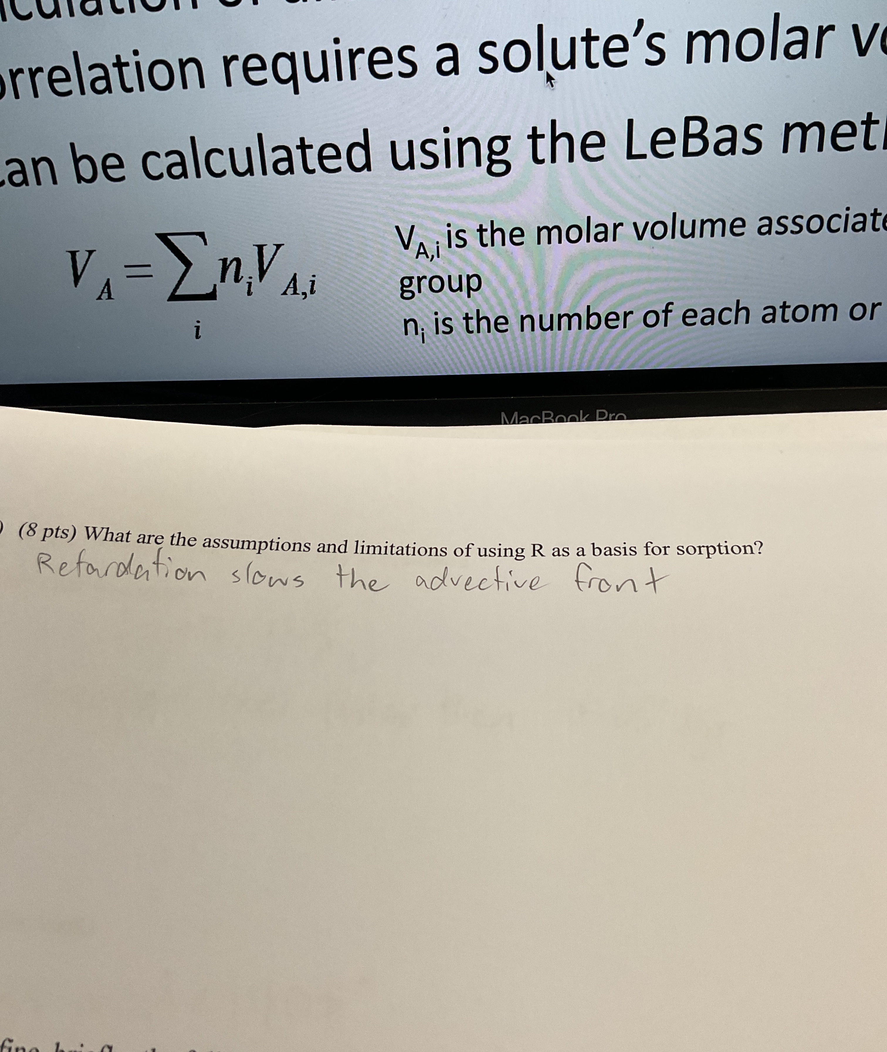 ( 8 pts ) What are the assumptions and