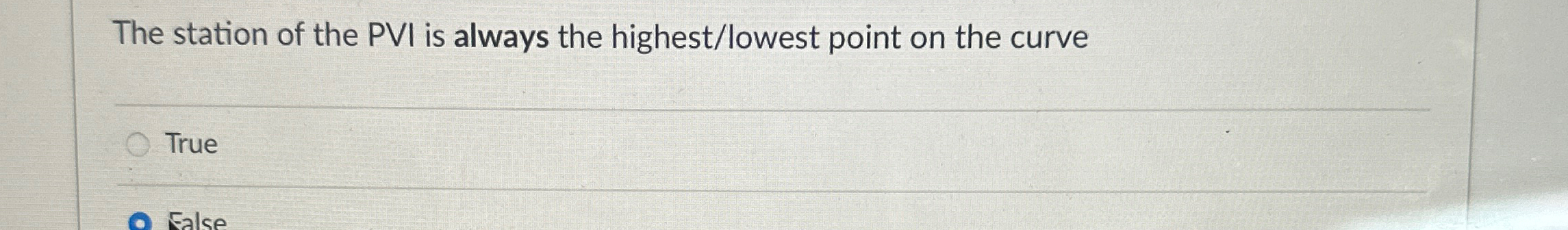 The station of the PVI is always the highest /