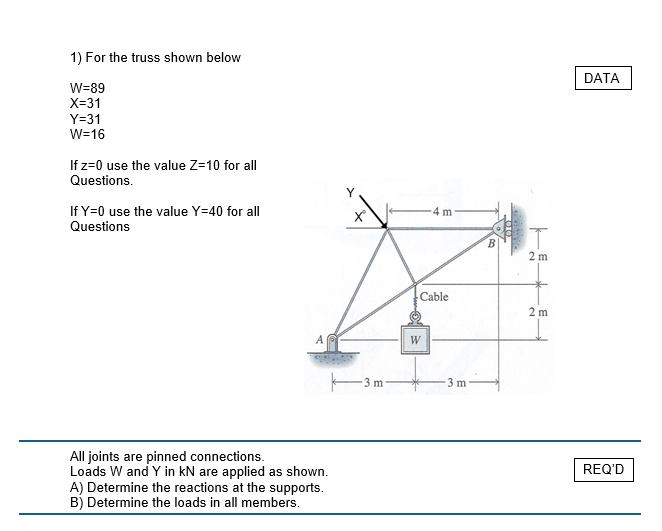 For the drawing below, indicate true or false for