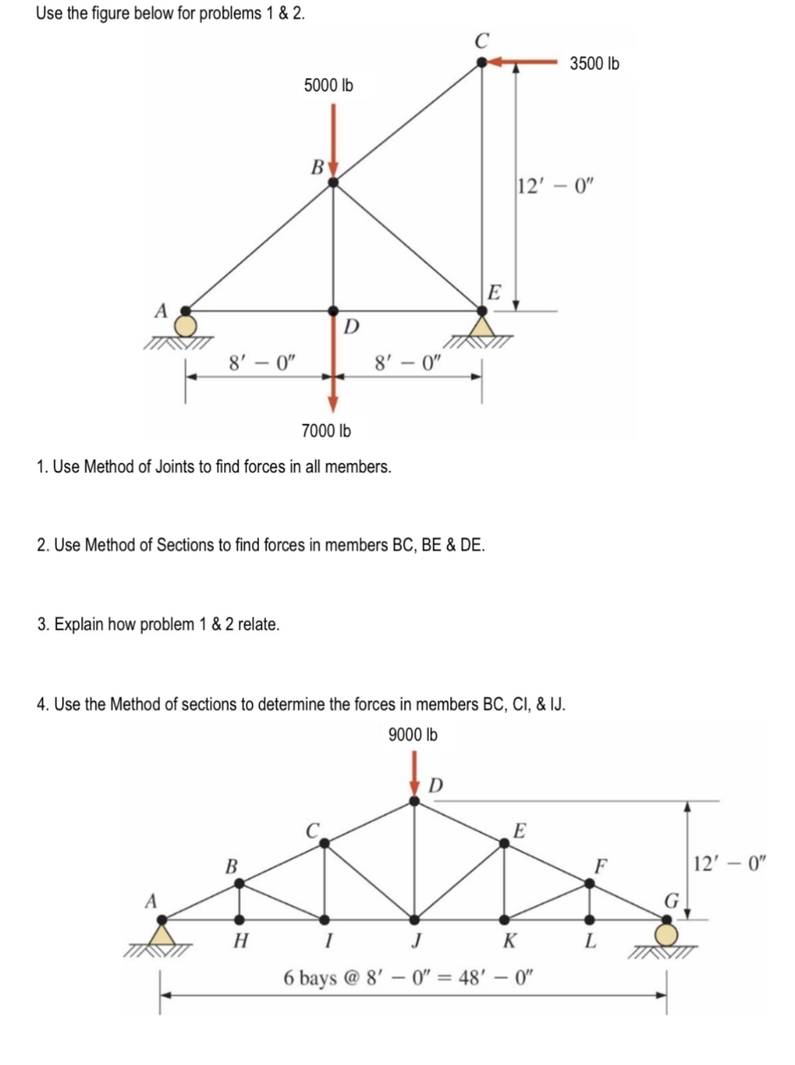 Use the figure below for problems 1 & 2 . Use