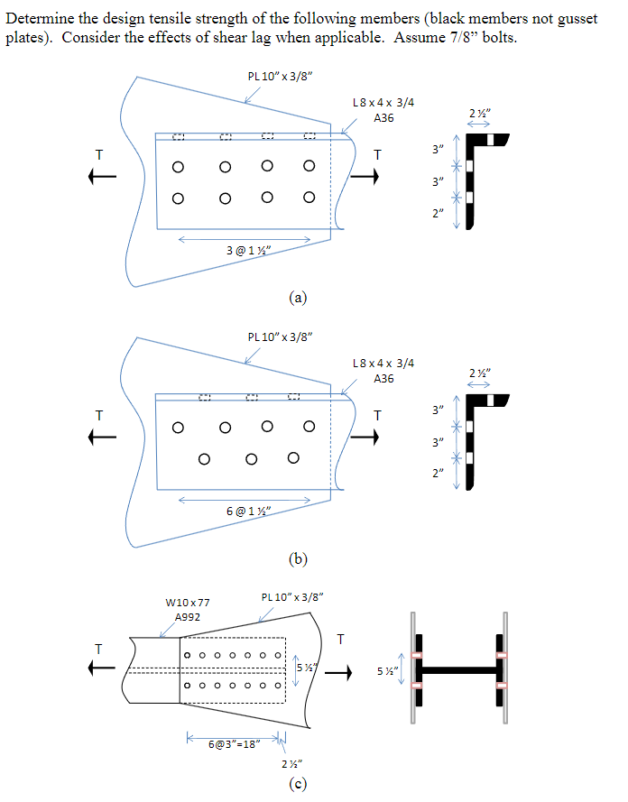 Determine the design tensile strength of the