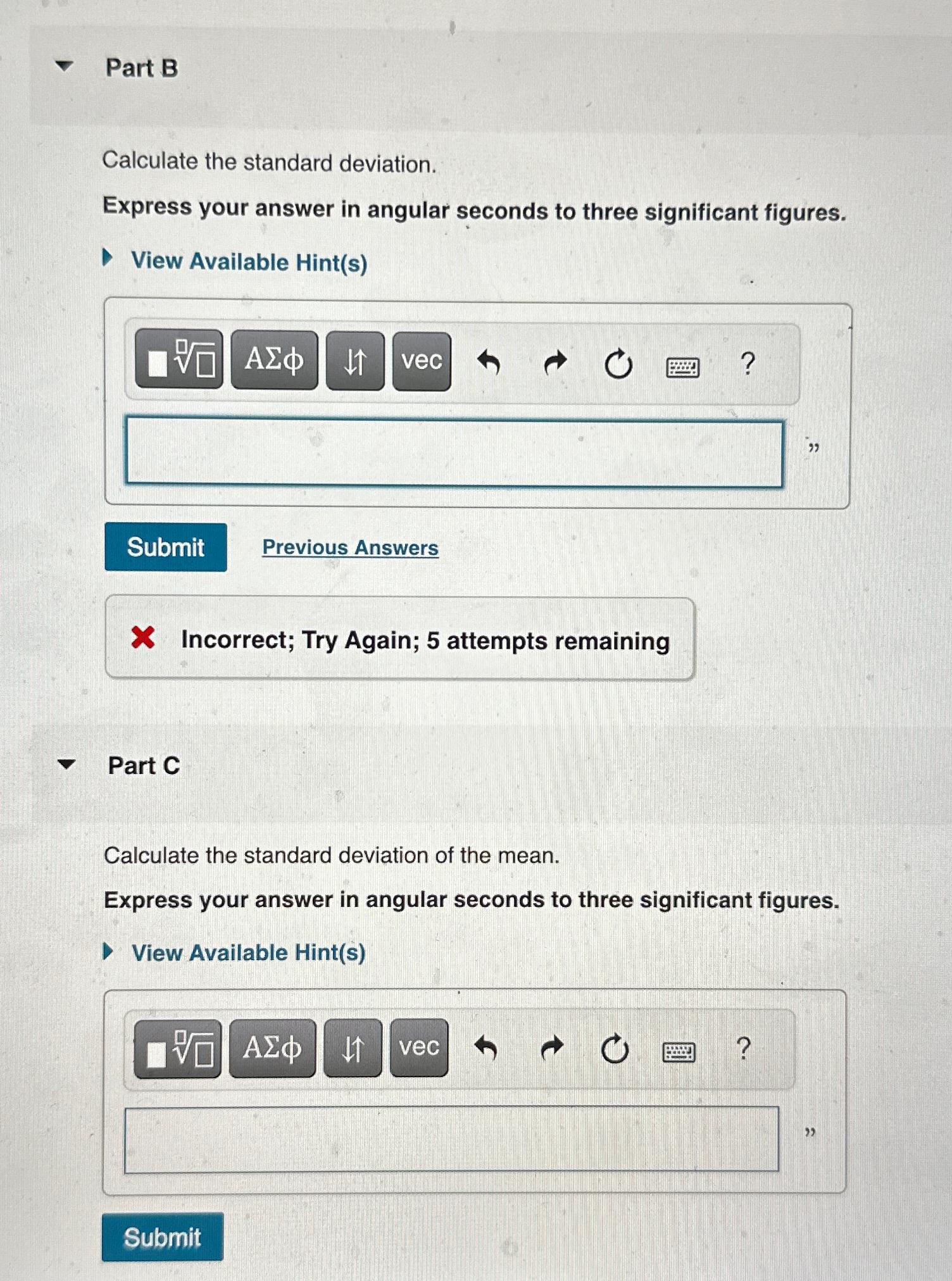An angle is observed repeatedly using the same