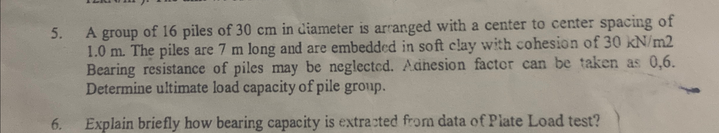A group of 1 6 piles of 3 0 c m in ciameter is