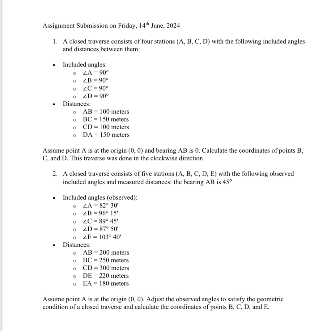 Assignment Submission on Friday, 1 4 ? t h June,