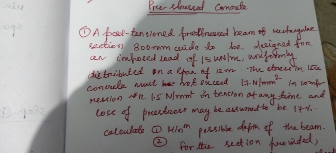 Pre - stressed Connete ( 1 ) A post - tensioned