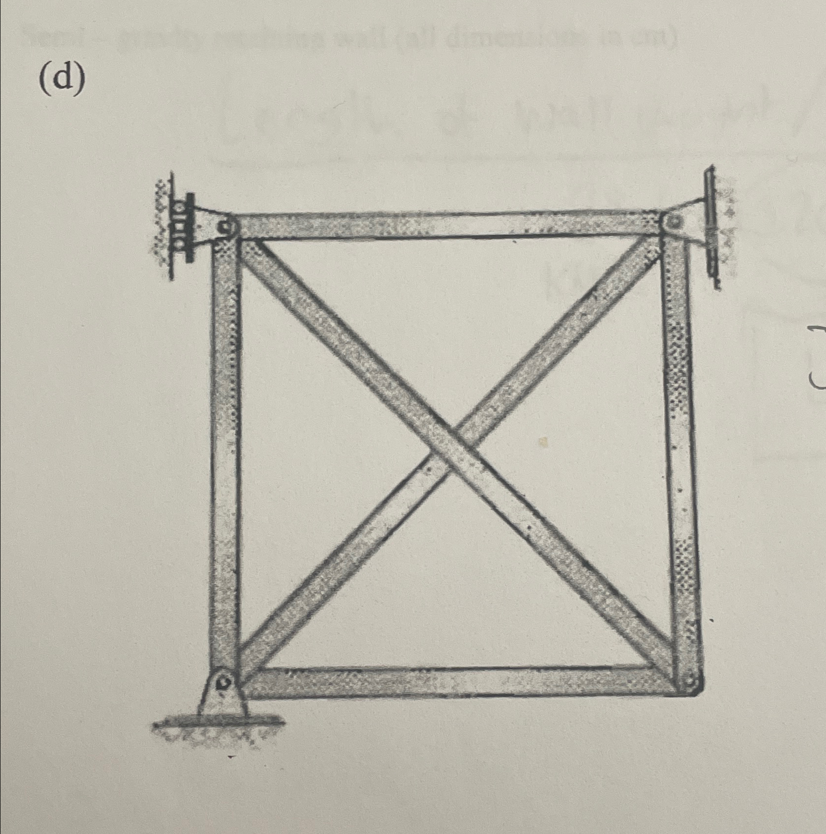 ( d ) Classify stur ture as statically