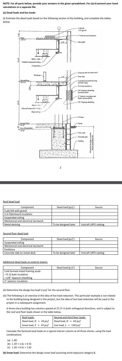 NOTE: For all parts below, provide your answers
