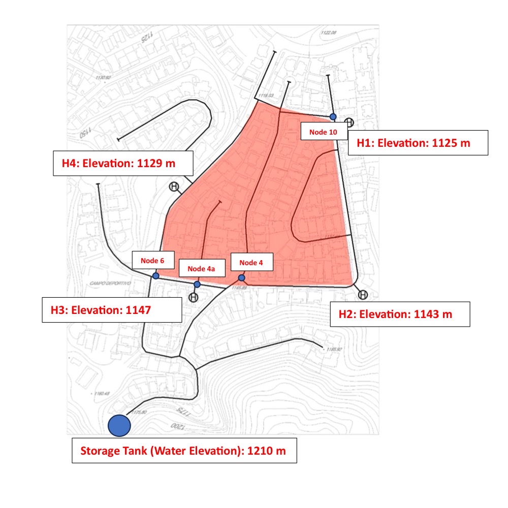 3 . From the following hydrant location picture,
