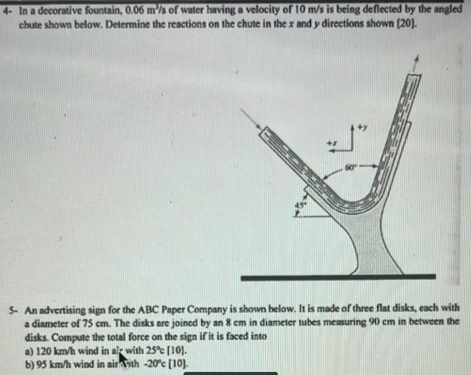 In a decorative fountain, 0 . 0 6 m s of water
