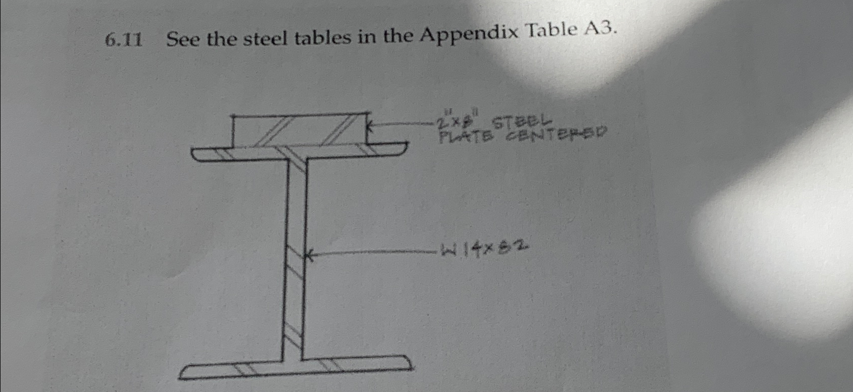 6 . 1 1 See the steel tables in the Appendix