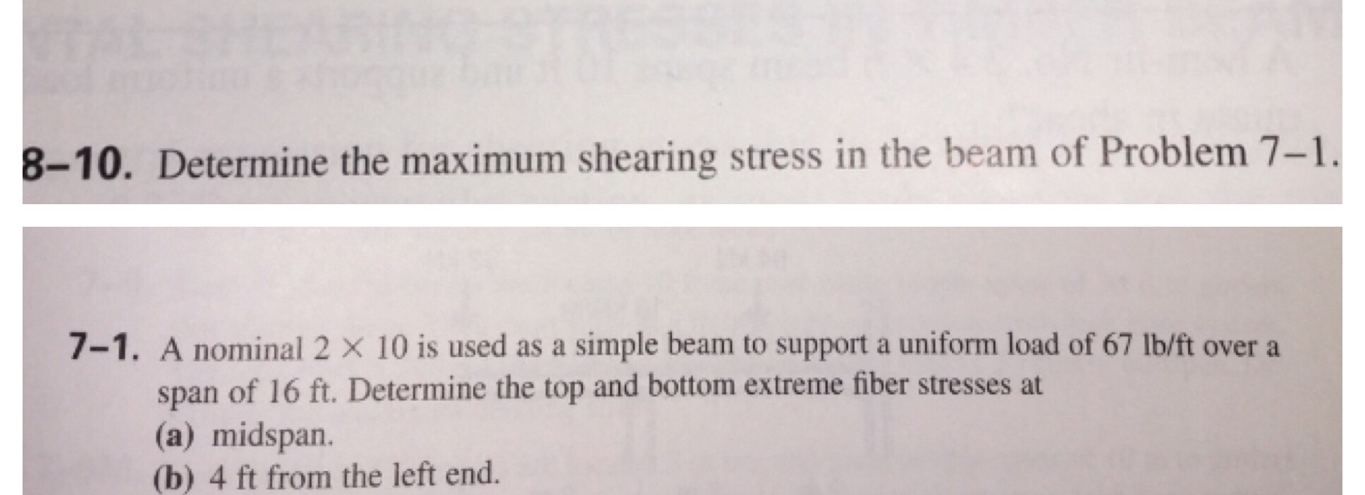 8 - 1 0 determine the maximum shearing stress in