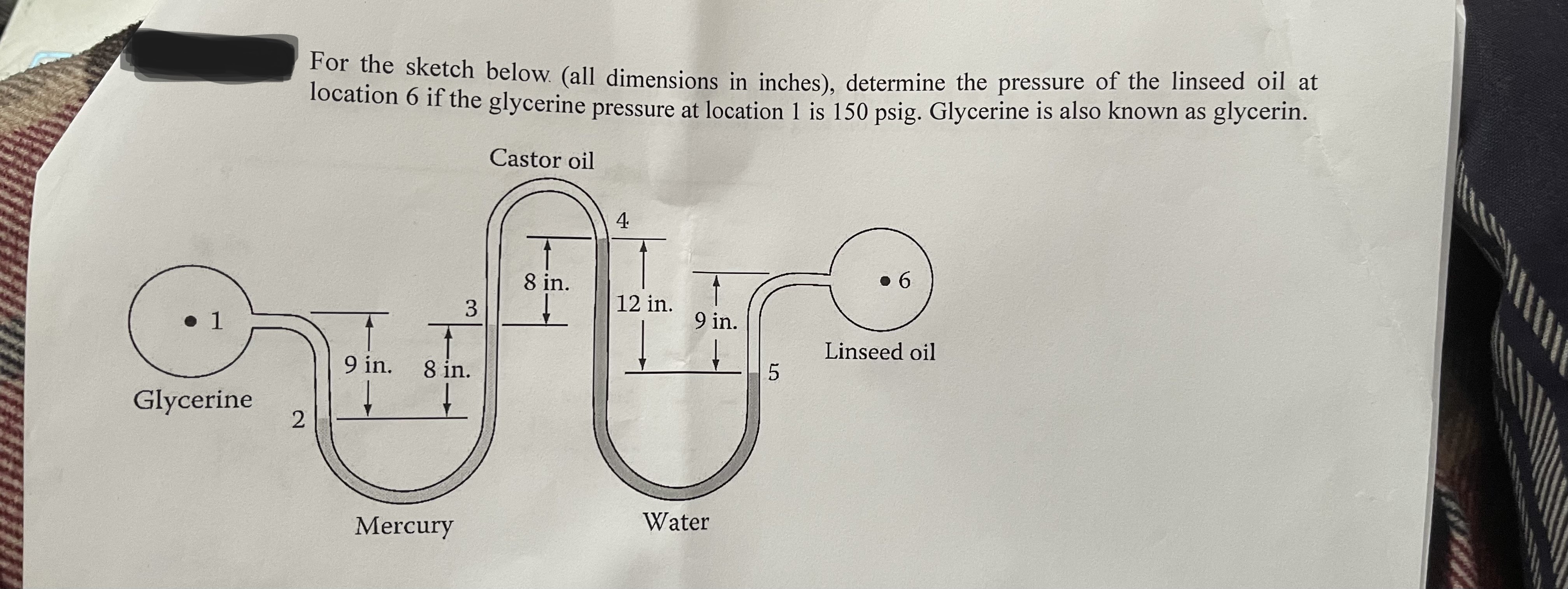 For the sketch below. ( all dimensions in inches