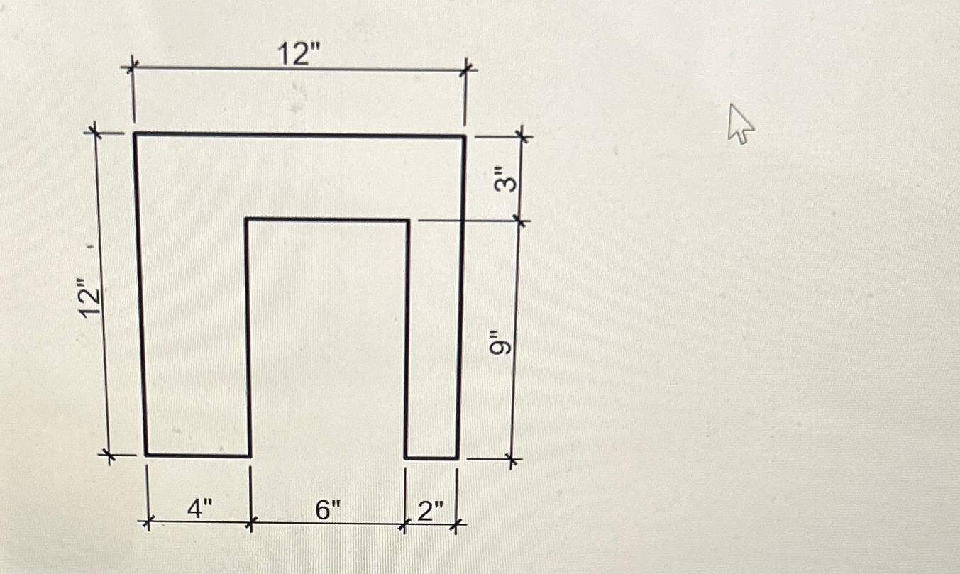 Locate the centroid of the compound shape shown