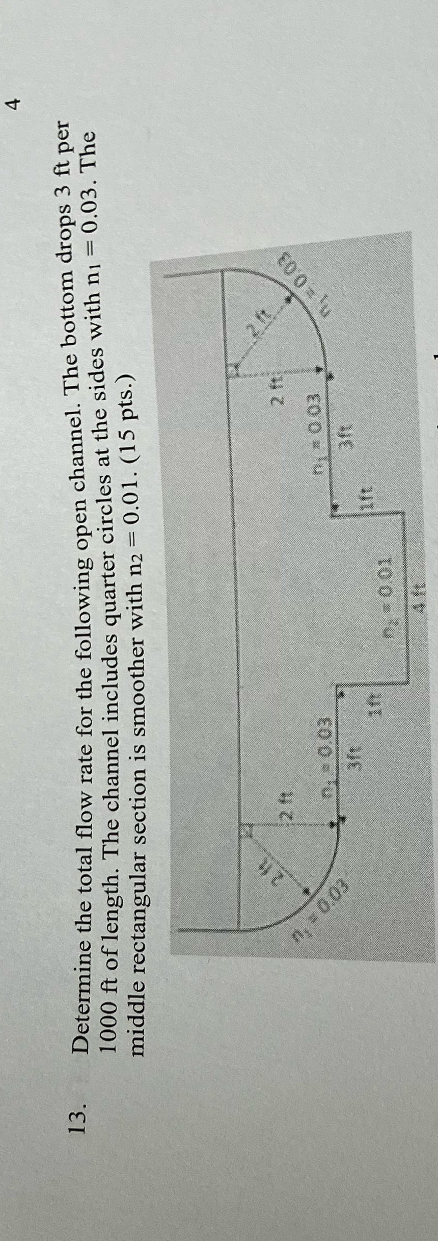 4 1 3 . Determine the total flow rate for the