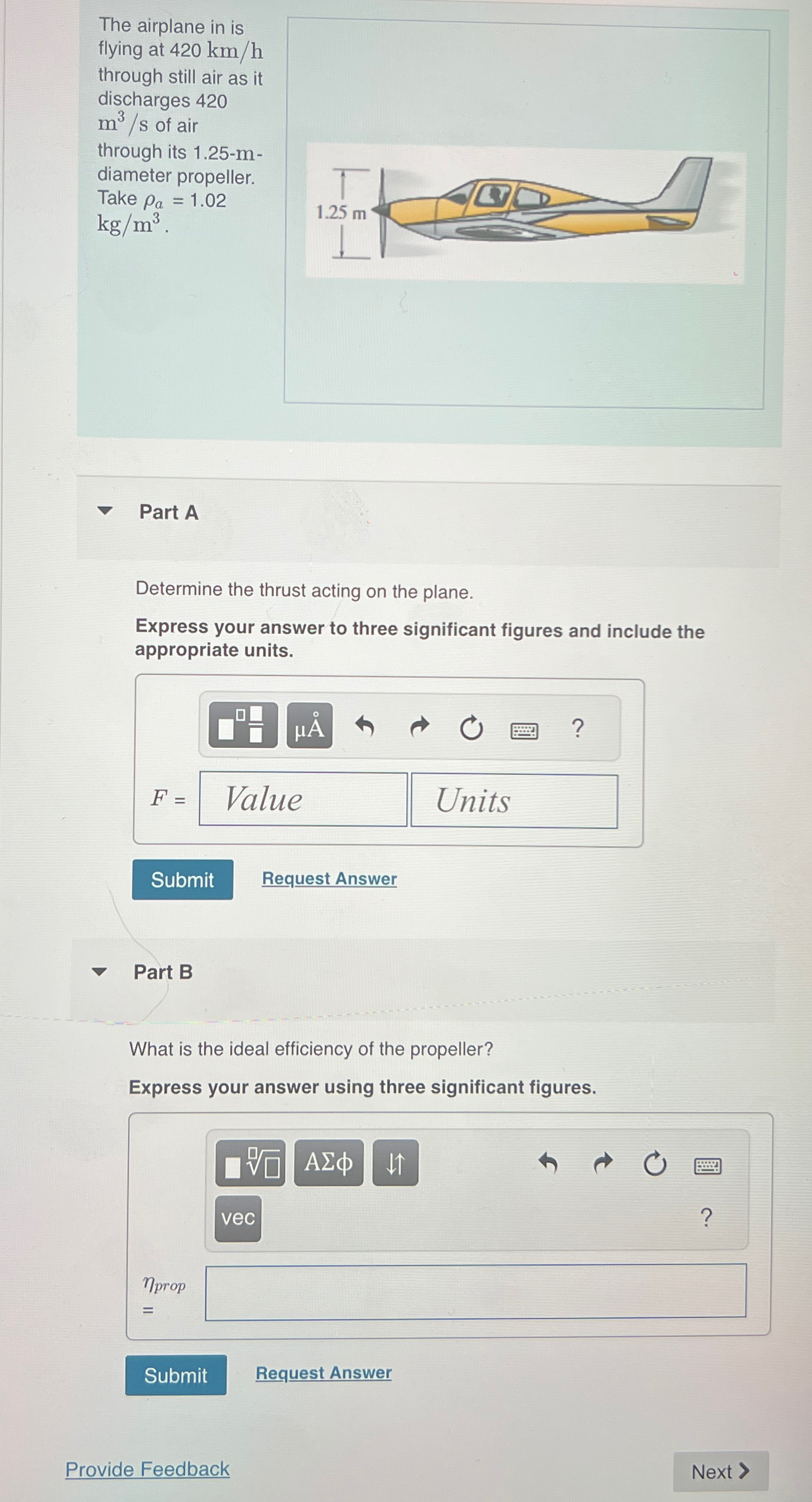 The airplane in is flying at 4 2 0 k m h through