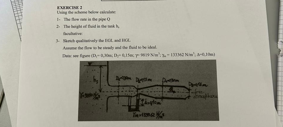 EXERCISE 2 Using the scheme below calculate: 1 -