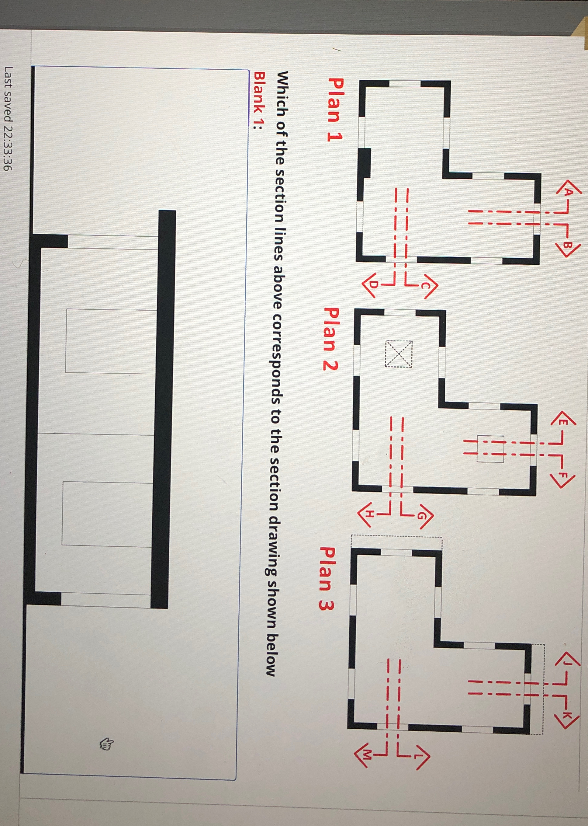 Which of the section lines above corresponds to