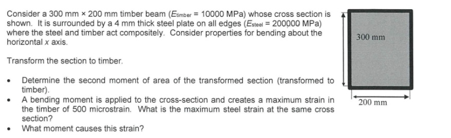 Q 1 : Determine the second moment of area of the