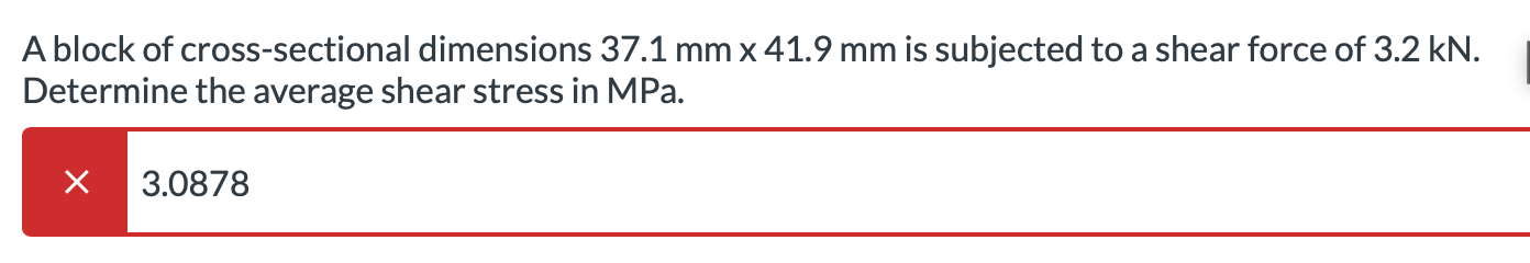 A block of cross - sectional dimensions 3 7 . 1 m