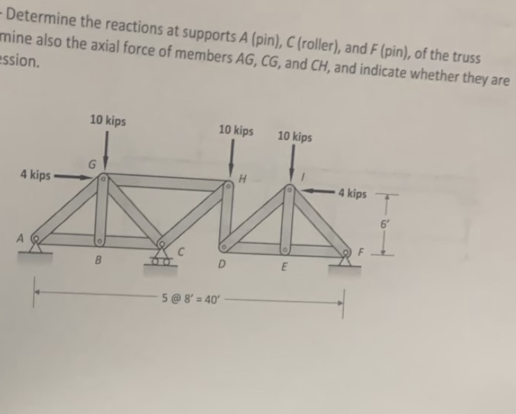 Determine the reactions at supports \ ( A \ ) (