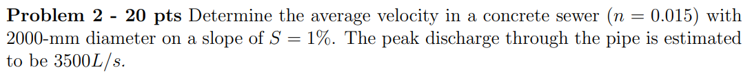 Problem 2 - 2 0 pts Determine the average