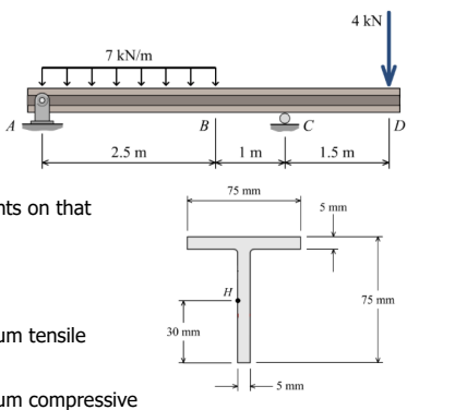 j . For a cross - section 2 m to the right of A ,