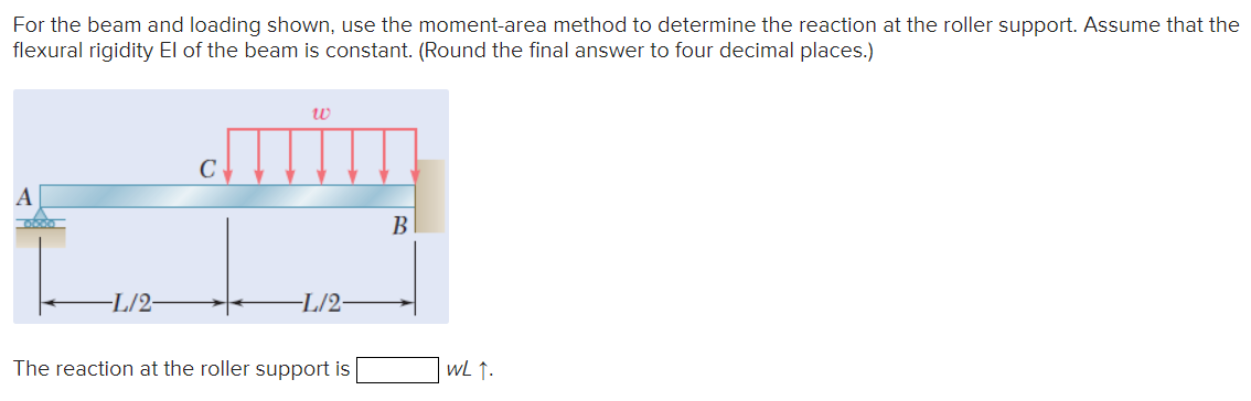 For the beam and loading shown, use the moment -