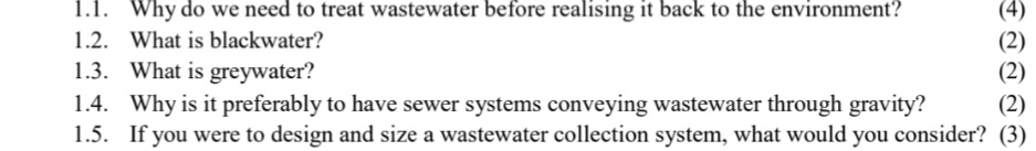 1 . 1 . Why do we need to treat wastewater before