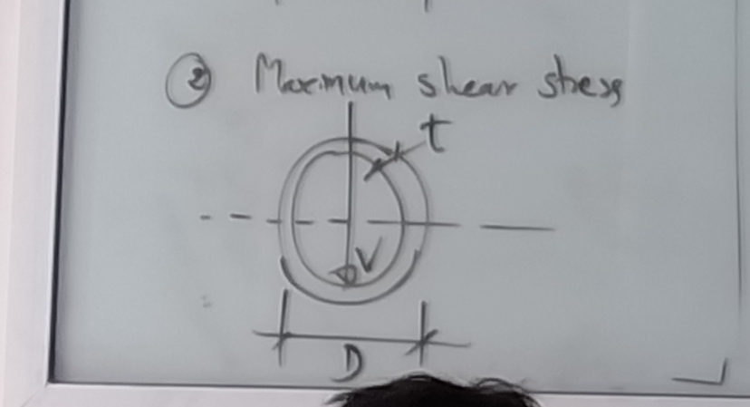 ( 2 ) Moxmum shear stress