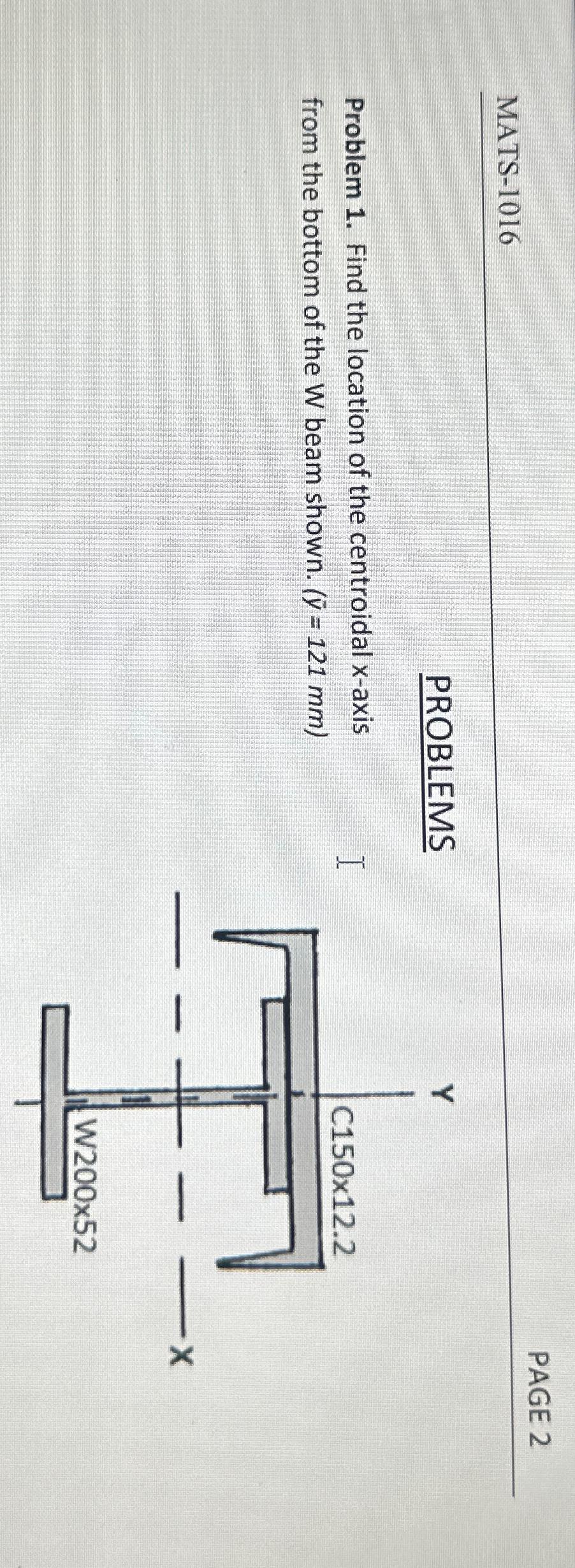 MATS - 1 0 1 6 PAGE 2 PROBLEMS Problem 1 . Find