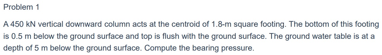 Problem 1 A 4 5 0 k N vertical downward column
