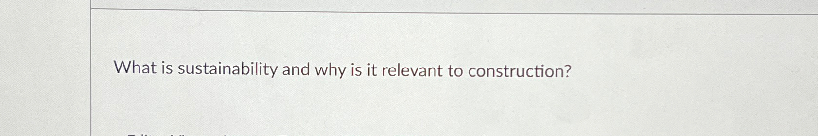 What is sustainability and why is it relevant to